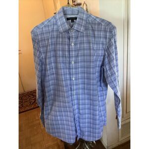 Banana Republic Non-Iron Slim Fit Plaid Shirt Size S